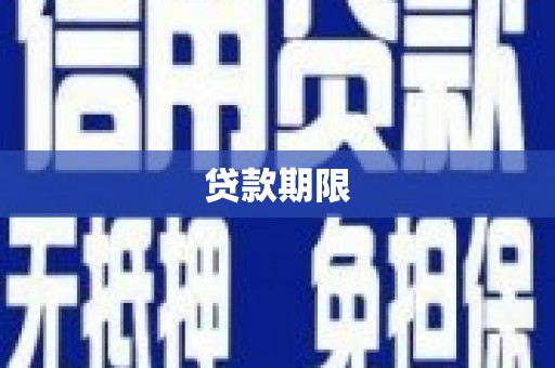 台江贷款期限