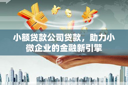 台江小额贷款公司贷款，助力小微企业的金融新引擎