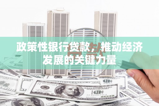 台江政策性银行贷款，推动经济发展的关键力量